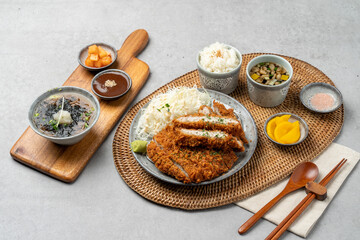 Pork cutlet, donkatsu, mini, udon, cheese cutlet, yumikatsu, tomahawk, katsu, curry, soba, set, Japanese, sauce,
