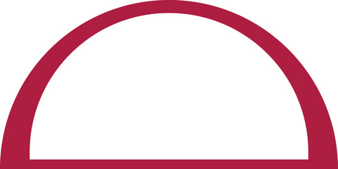 arch semi circle  geometric shape retro groovy