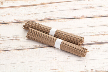Asian aw soba bukwheat noodle