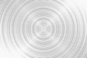 Halftone vector background. Monochrome halftone pattern. Abstract geometric dots background. Pop Art comic gradient black white texture. Design for presentation banner, poster, flyer, business card.	