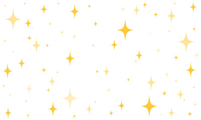 Yellow glitter sparkling stars background pattern illustration vector
