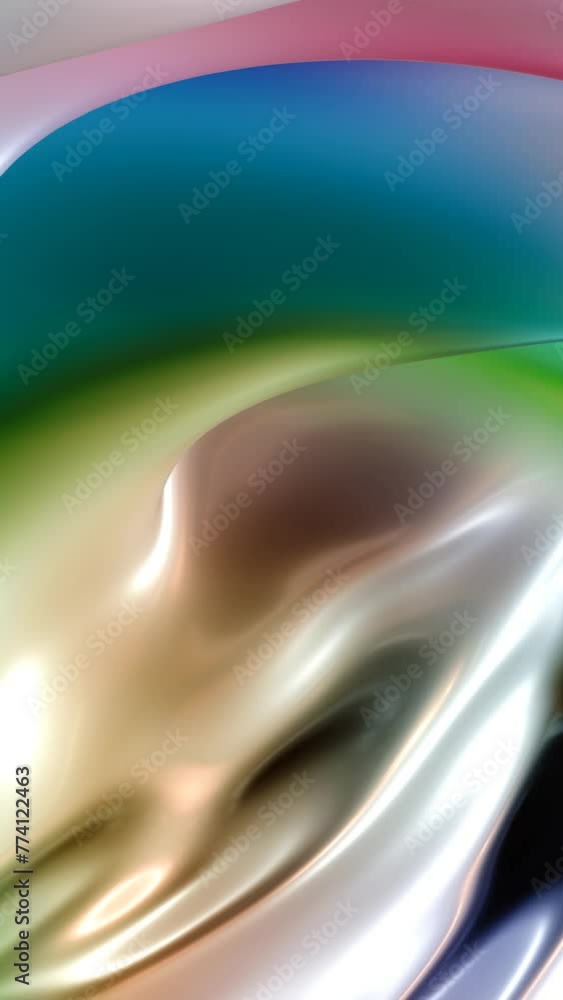 Poster abstract colorful background with waves animation