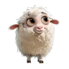 sheep isolated on white
