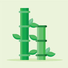 Bamboo icon. Subtable to place on chinese new year, culture, etc.