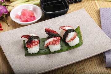 Japanese cuisine - sushi with octopus