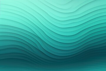 Turquoise gradient wave pattern background with noise texture and soft surface