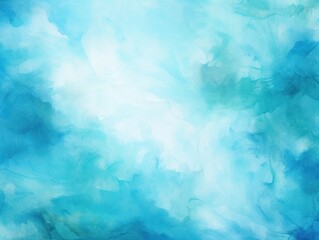 Turquoise light watercolor abstract background