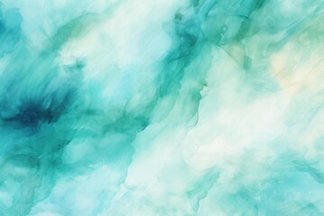 Fototapeta na wymiar Turquoise light watercolor abstract background