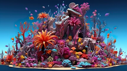 tropical coral reef high definition(hd) photographic creative image - obrazy, fototapety, plakaty