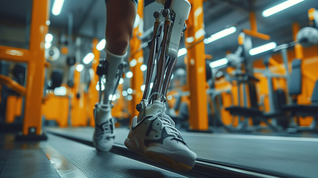 disabled athlete running