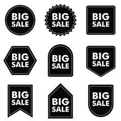 Big sale discount badge promo sign special offer special price