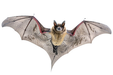 Flying bat, png isolated on transparent background, clipart, cutout.