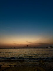 Bandra Worli Sea Link During a beautiful sunset