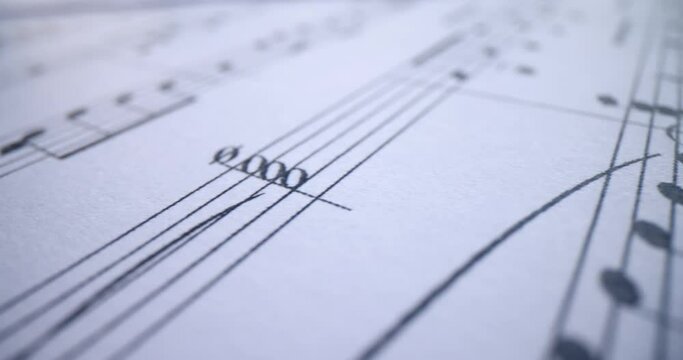 Collection of classical music notes with musical clefs. Collection of musical notes concept