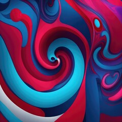 Maroon and blue wallpaper with a colorful swirl