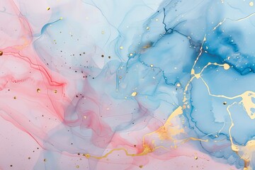 Abstract Colorful Background With Splashes