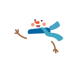 Winter Snowman Illustration