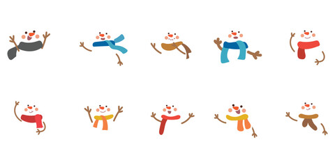 Winter Snowman Illustration