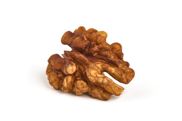 Walnut kernel, Nuts, isolated on white background
