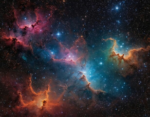 Fototapeta premium stars and galaxies in space