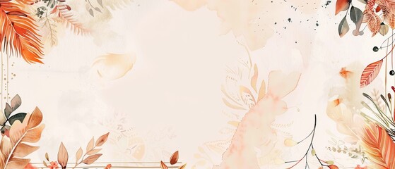 Minimalist invitation template