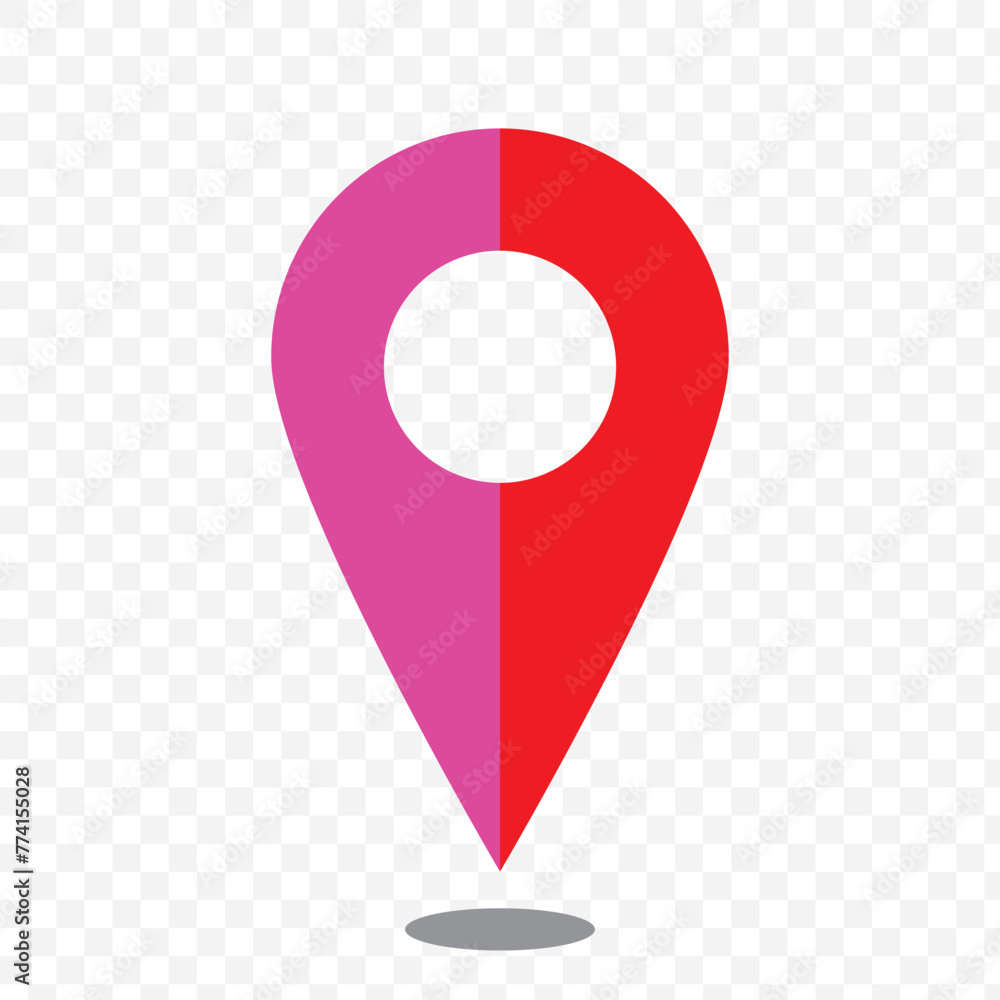 Poster map hotspot location pointer pin sign symbol icon. vector image. eps10