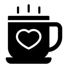 coffee glyph icon