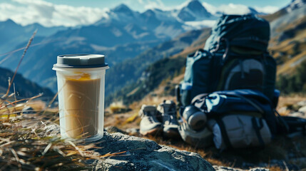 beer mug on the rocks