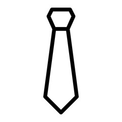 necktie line icon