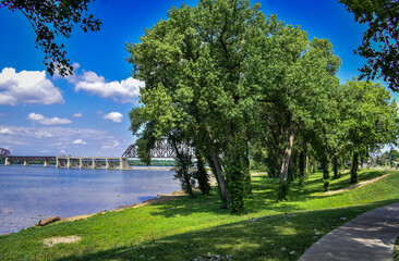 Falls of the Ohio on the Ohio River at Louisville
