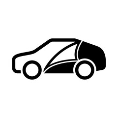 Car wrap icon. Car wrapping icon isolated on background
