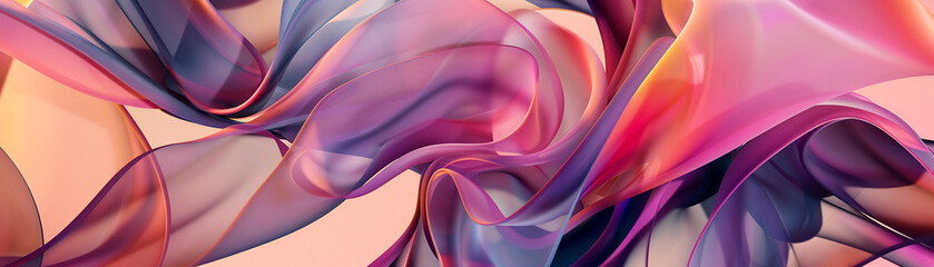 Fototapeta premium Organic flow of shapes intertwining seamlessly ,abstract, background