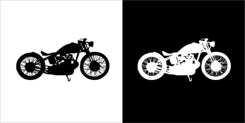 Illustration vector graphic of motorcycle icon.