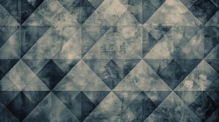 Fashionable grunge texture in gray hues with geometric pattern. Generative ai.