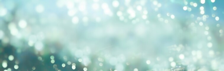 Abstract blue and green bokeh background - Christmas or spring concept - Blurred bokeh circles	
