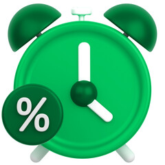 3d icon of a discount timer