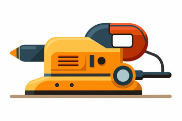 electric-sander-with-whit-background-vector-illustration 