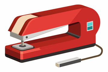 electric-stapler-with-whit-background-vector-illustration 