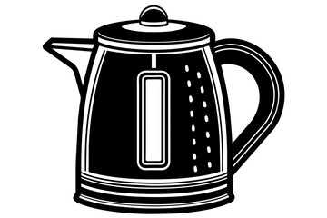 electric-tea-maker-with-whit-background-vector illustration 