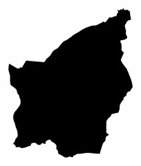San Marino silhouette map