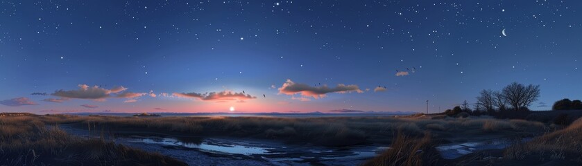 A brilliant Venus shines in the dusk