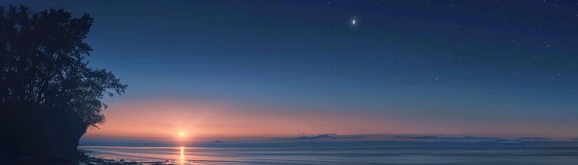 A brilliant Venus shines in the dusk