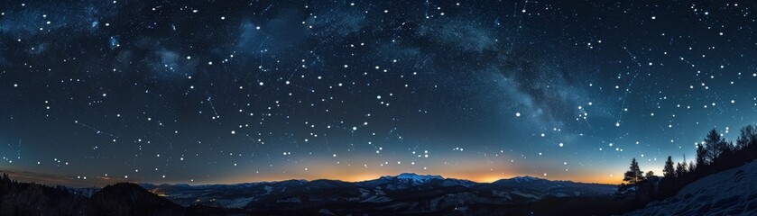 A night sky filled with the promise of wishes