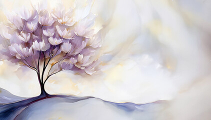 Obraz akrylowy, kwitnące drzewo. Tło wiosenne - obrazy, fototapety, plakaty