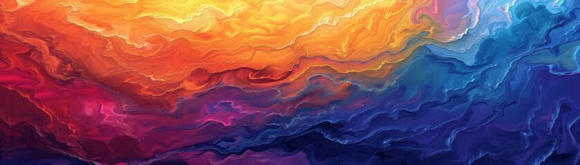 Fototapeta premium A vibrant and colorful abstract representation of the sky