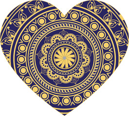 This is simple and vector Love Mandala background and it is editable.