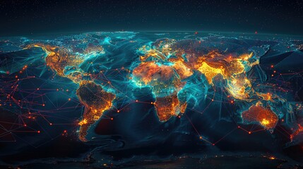 Global Network Connectivity with Glowing Nodes