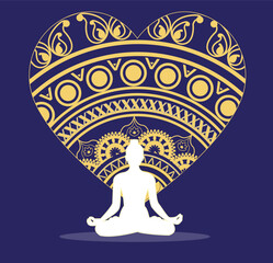 This is simple and vector Yoga Background and  it is editable.