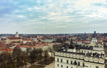 Naklejka na ściany i meble historical architecture of Vilnius..