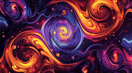 Fototapeta na wymiar abstract colorful background with swirls and waves , Abstract fractal. Fractal art background, Abstract colorful background , Psychedelic texture , Digital painting 3d rendering 